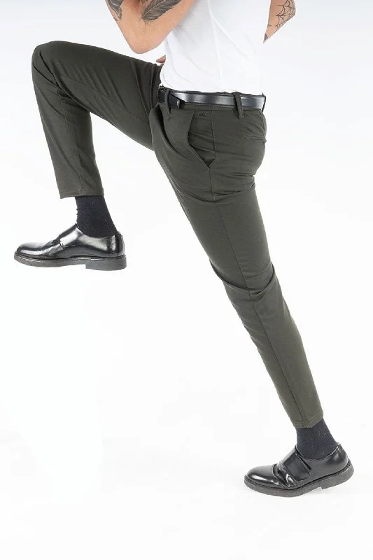 Men's Suits with Cotton LiningsMark Trousers - Raisin Green (stretch trousers)