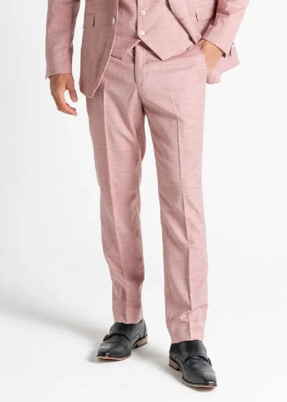 Essential Men's Business SuitsEdward Pastel Pink Trousers