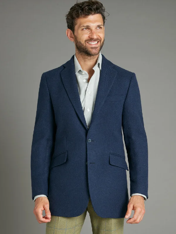 Men's Suits with Belt LoopsEaton Jacket - Navy Wool