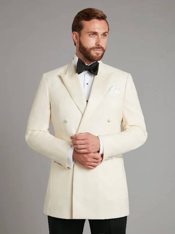 Men's Suits with Cotton-Blend FabricsBeaufort Dinner Jacket - White