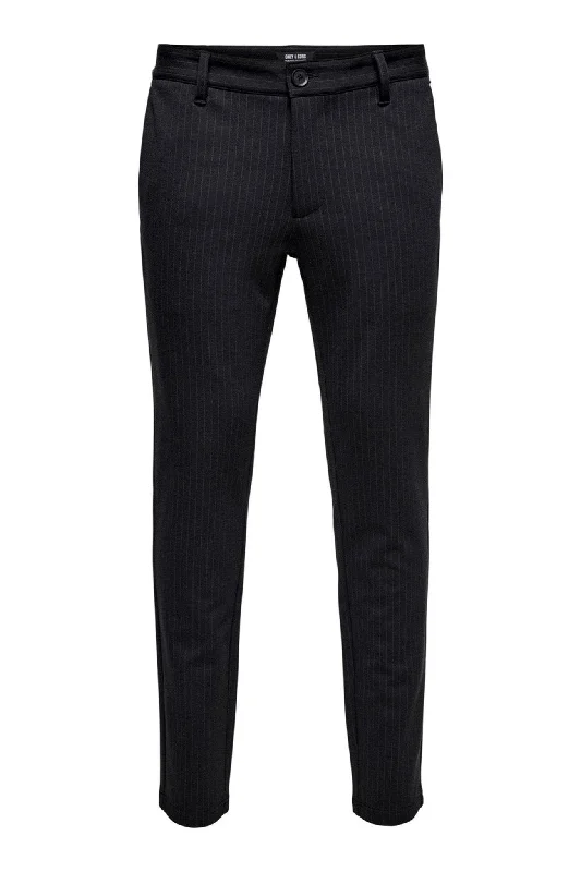 Men's Suits for Warm WeatherMark Trousers - Striped Black