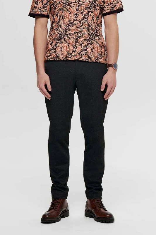 Cool Men's Modern SuitsMark trousers - Mottled Dark Greyy