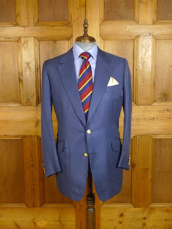 Men's Suits with Skinny Legs24/0858 immaculate norton & sons 2012 savile row bespoke blue linen & silk sports jacket blazer 46 regular