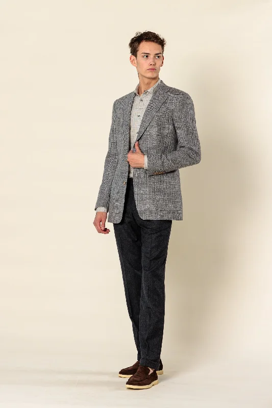 Trendy Men's Patterned SuitsTrousers "GEORGE" / Wool