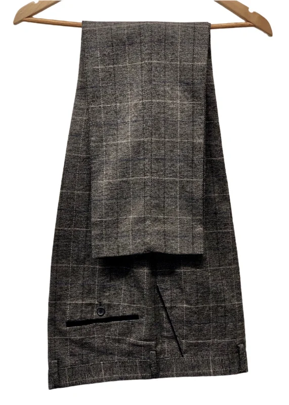 Men's Suits with Patch PocketsMarc Darcy Scott Grey Tweed Trousers