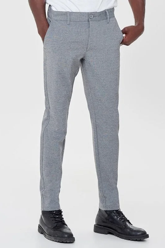 Men's Suits with Cuffed Trouser LegsMark Trousers - Light grey (stretch trousers)