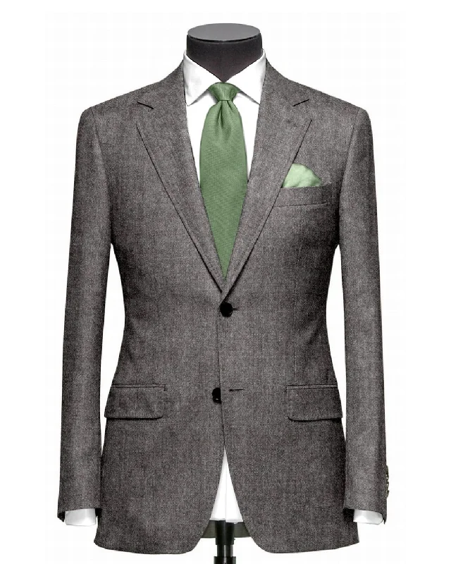 Men's Suits for Cold WeatherVBC Jacket: Silver Fox Brown Flannel