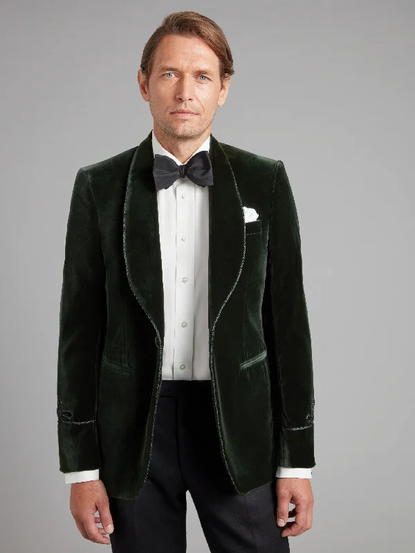 Affordable Men's SuitsPembroke Smoking Jacket - Green Velvet