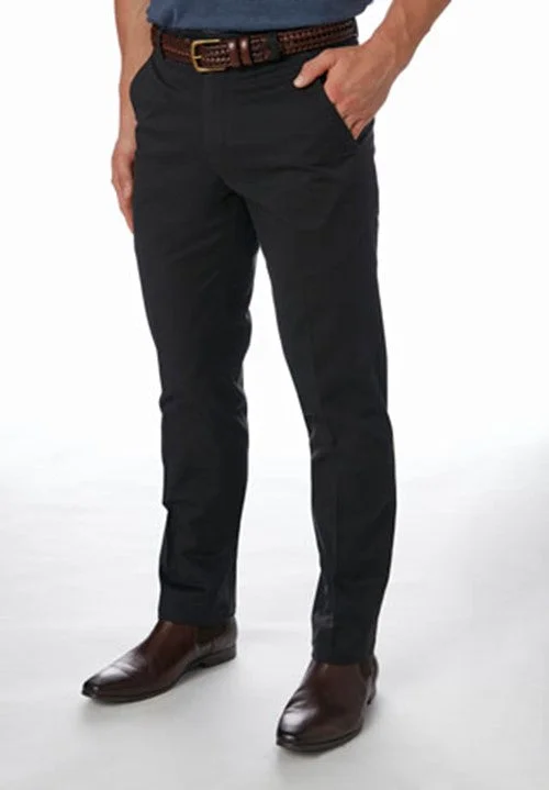 Men's Suits with Reinforced StitchingCity Club Navigator Cotton Black Chino FLP010