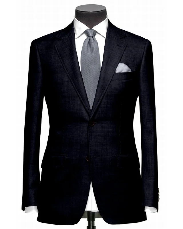 Men's Suits with Pleated TrousersVBC JACKET - 4 Ply Tropical Wool: Navy