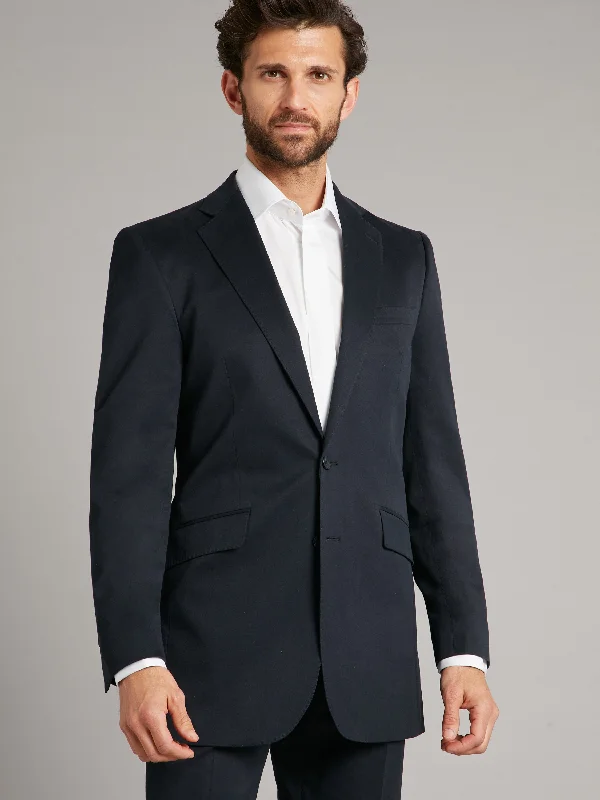 Men's Suits with Ventless JacketsEaton Jacket - Midnight Cotton