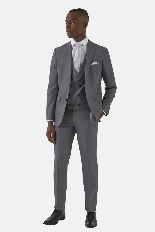 Men's Suits with Peak LapelsSkopes 3PC Harcourt Silver (*Hire €175 Incl. Shirt / Tie)