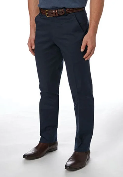 Men's Suits for Sports EventsCity Club Navigator Cotton Navy Chino FLP010