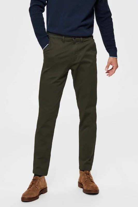 Men's Suits for Special OccasionsMiles Flex chino pant - Dark Green (organic cotton)