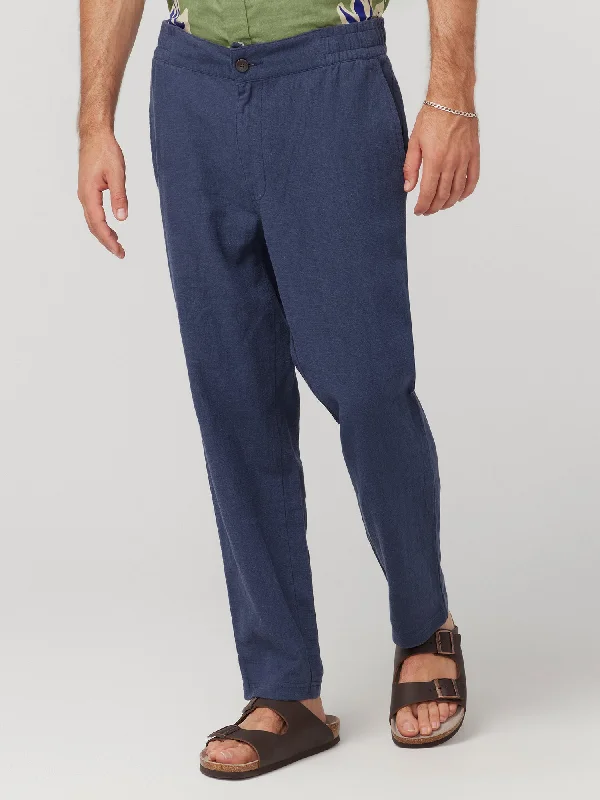 Comfortable Men's Stretch SuitsBen Sherman Linen Blend Tapered Pant Blue Denim– BCP5202850