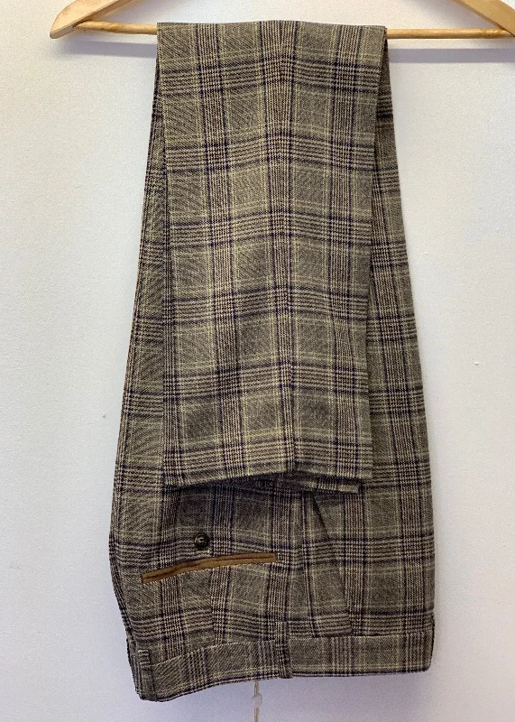 Trendy Men's Patterned SuitsMarc Darcy Enzo Checked Trousers