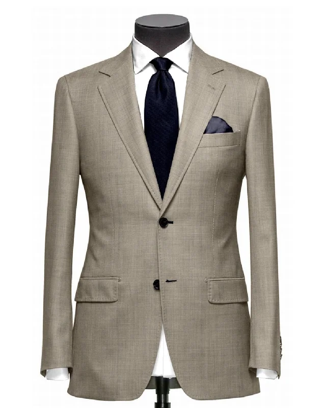 Men's Suits for Big and Tall MenVBC Jacket: Monroe Bisqui Beige Twill