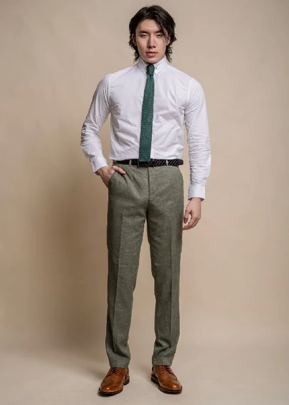 Men's Suits with Matching Ties and Pocket SquaresCavani Miami Sage Trousers