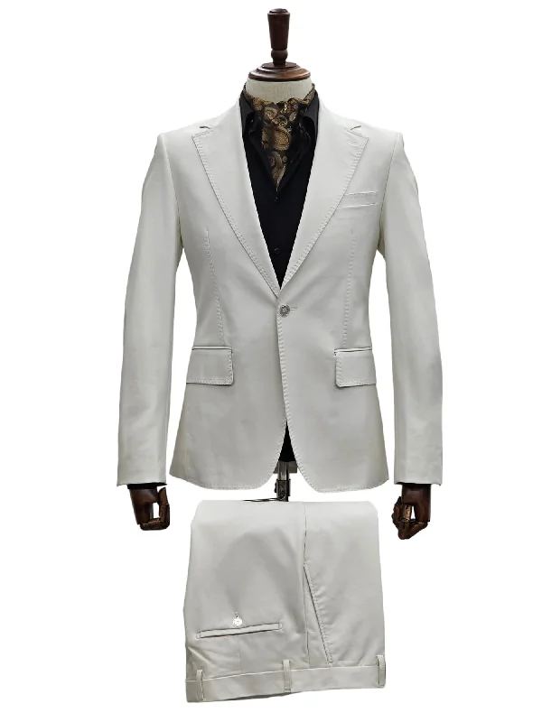 Men's Suits with Matching Ties and Pocket SquaresGT1N-FY355 BONE