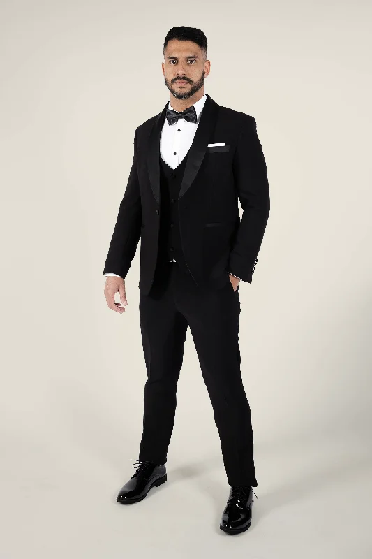 Men's Suits for Sports EventsMens Black Tuxedo