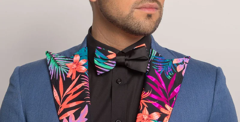 Practical Men's Machine-Washable SuitsMiami's Vice Bow Tie