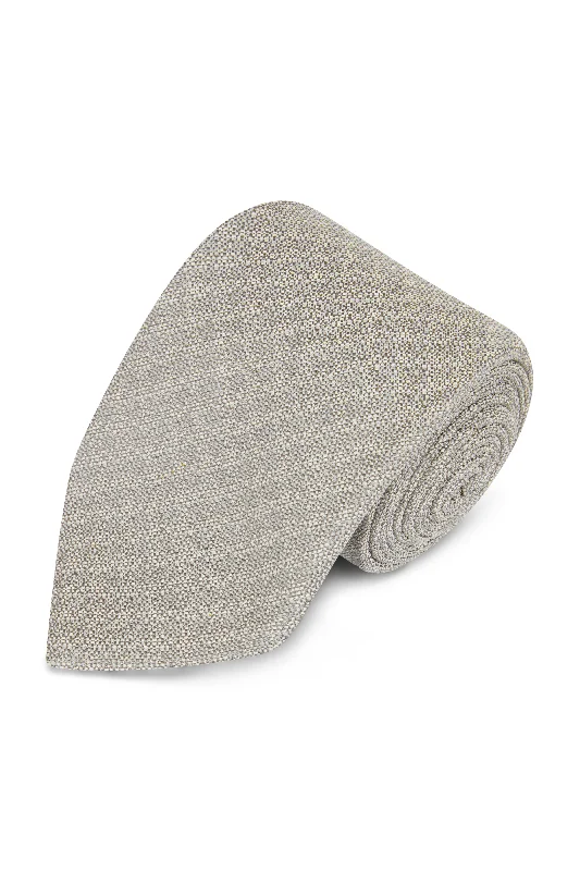 Men's Suits for Everyday WearGrey with White Houndstooth Silk Tie