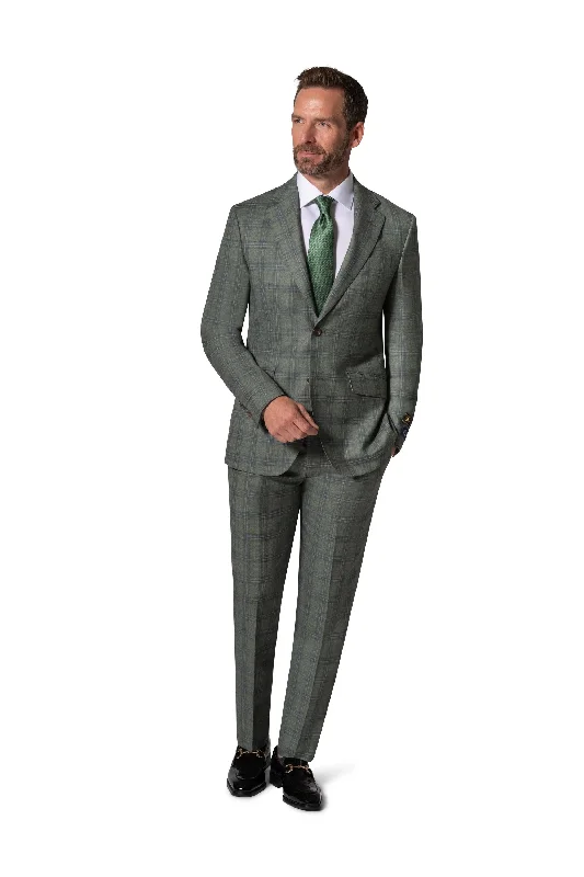 Men's Suits with Personalized LiningsBerragamo Elegant - Faille Wool 10005.4098 S/B Slim Fit Suit