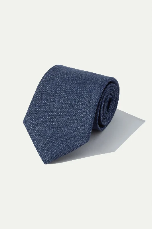 Men's Suits with Wool-Blend FabricsBlue printed silk tie - Made In Italy