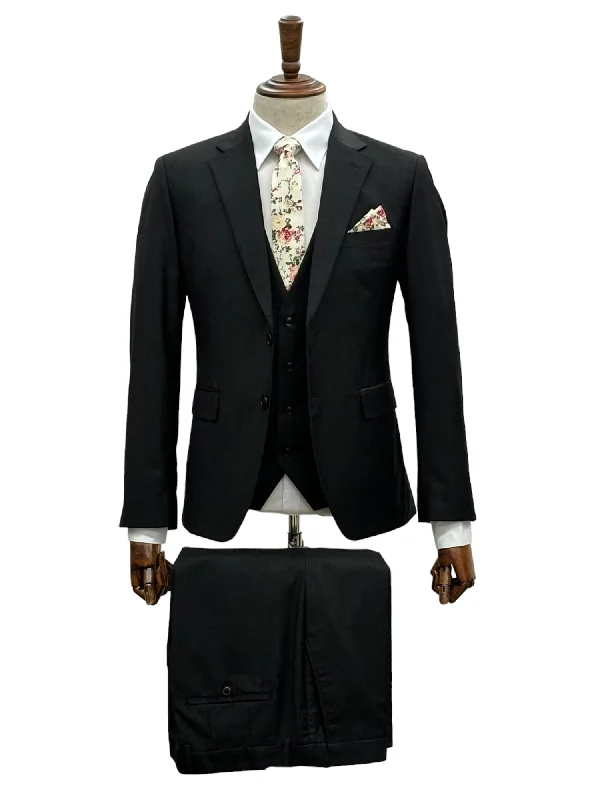 Cool Men's Modern SuitsEF2N+V-8129 BLACK