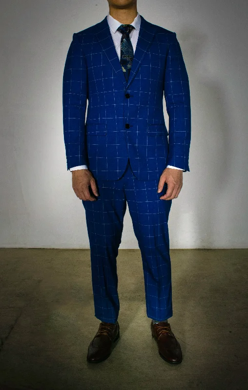 Men's Suits with Unstructured JacketsMens Kingston Blue Suit