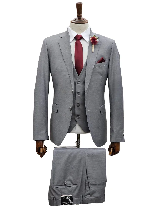 Fashionable Men's Smart Casual SuitsEF2N+V-8129 L.GREY