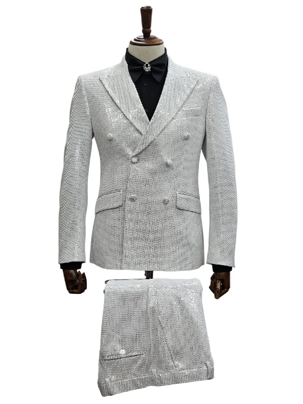 Modern Men's Tailored BlazersGT6DB-236 WHITE