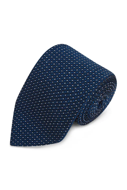 Men's Suits with Pass-Through PocketsSilk Line Dot Tie