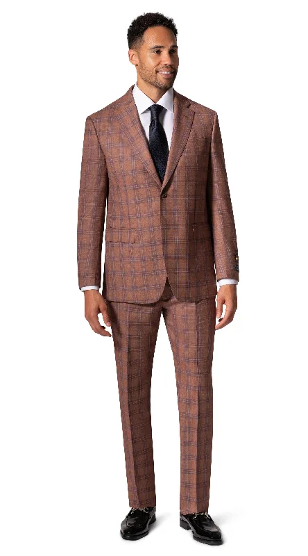 Men's Suits for Cultural FestivalsBerragamo Elegant - Faille Wool 10005.4098 S/B Modern Fit Suit