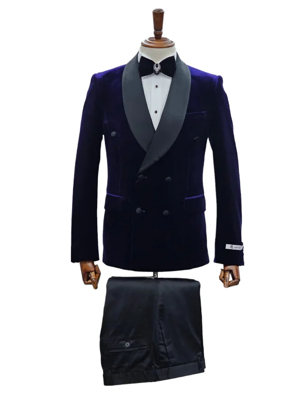 Men's Suits with Velvet FabricsGT6DBSX-0115 EGGPLANT