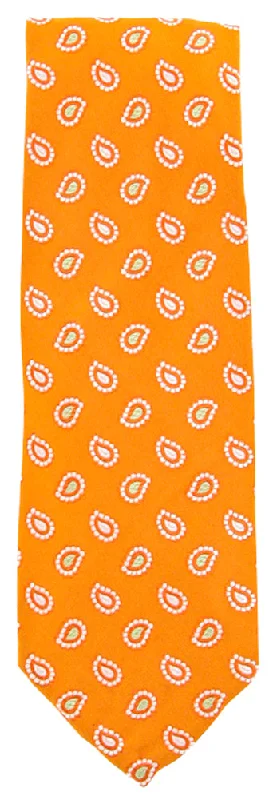 Men's Suits for Cold WeatherFinamore Napoli Orange Tie