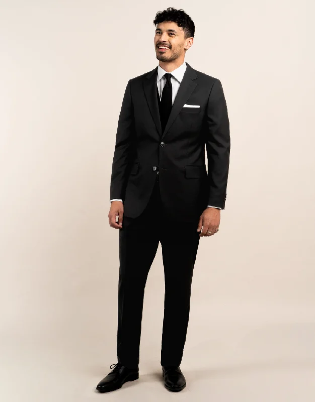 Men's Suits for LayeringCooper Jet Black Suit