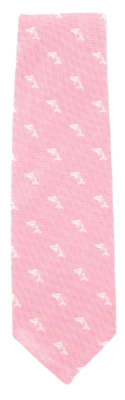 Men's Suits with Linen-Blend FabricsFinamore Napoli Pink Silk Tie