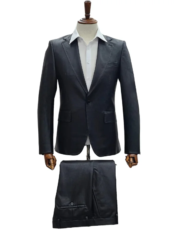 Men's Suits with Mother-of-Pearl ButtonsGT1N-FY355 BLACK