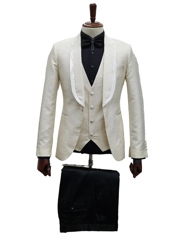 Men's Suits for Short MenEF1SH+V-L167 IVORY