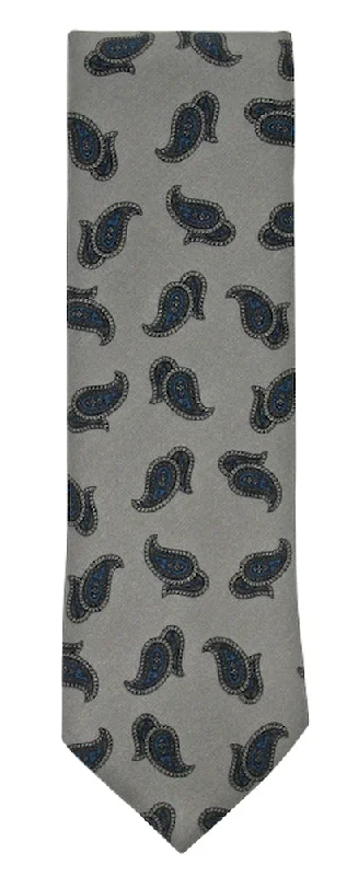 Cool Men's Modern SuitsCesare Attolini Gray Silk Tie