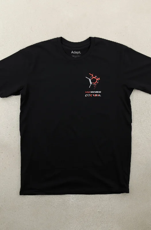 Men's Shirts with Surplice HemlinesAdapt Avionics (Men's Black A1 Tee)