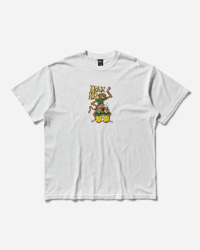 Men's Shirts with Mandarin CollarsMen's Bongo Brain T-Shirt White