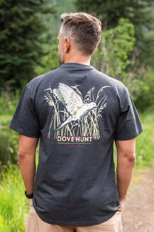 Men's Shirts with Single-Breasted DesignsDove Hunt - SS - Heather Black