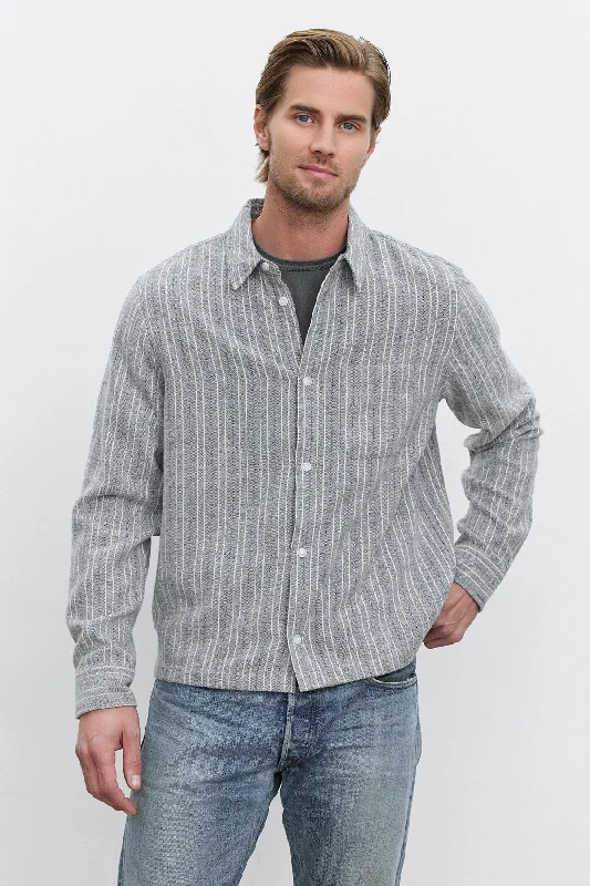 Men's Shirts with Velcro ClosuresFORD BUTTON-UP SHIRT