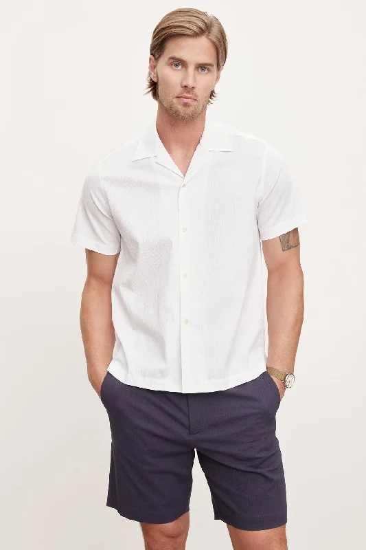 Men's Shirts with Cowl NecksFRANK BUTTON-UP SHIRT