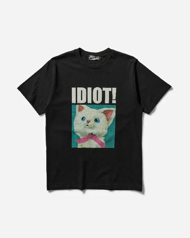 Elegant Men's Dress ShirtsMen's Idiot Cat T-Shirt Black