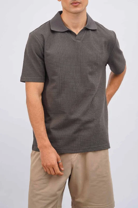 Men's Shirts with Embellished SleevesKNIT POLO SHIRT