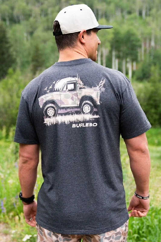 Men's Shirts with Appliqué DetailsLoaded Down Bronco - SS - Heather Black