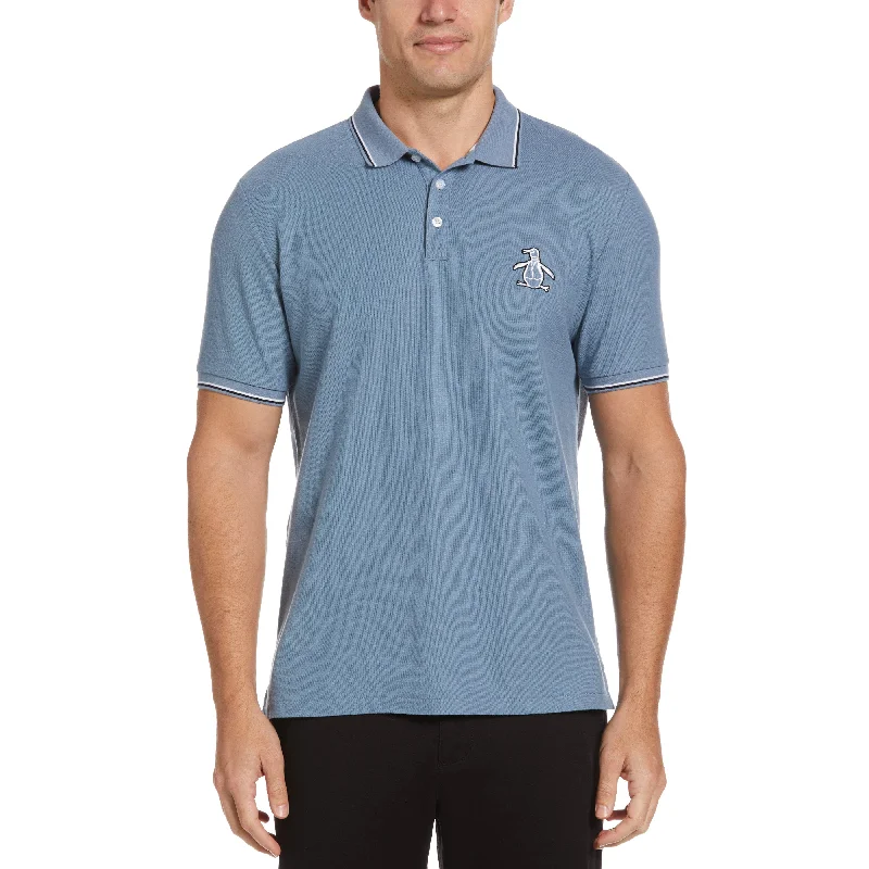 Men's Shirts with Pin CollarsMega Pete Pique Polo